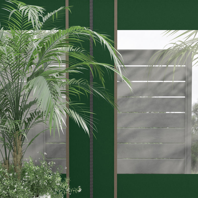 Outsunny 3x3(m) or 3x6m Pop Up Gazebo Side Panels with Windows, Green