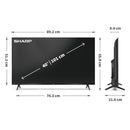 SHARP 40HE3245KB 40 Inch FHD Quantum Dot TiVo Smart TV