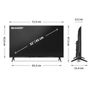 SHARP 32HE2245KB 32 Inch HD TiVo Smart TV
