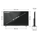 SHARP 50HM5245KB 50 Inch 4K UHD Quantum Dot TiVo Smart TV