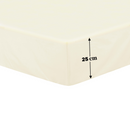 Lewis's Non-Iron Percale Sheet Range - Cream