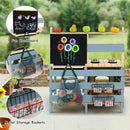 2 In 1 Outdoor Mud Kitchen with Metal Baskets and Storage Bag