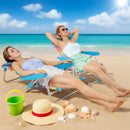 2/3 Pack Foldable Beach Chair with Armrests and Carry Strap