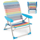 2/3 Pack Foldable Beach Chair with Armrests and Carry Strap