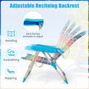 2/3 Pack Foldable Beach Chair with Armrests and Carry Strap