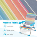 2/3 Pack Foldable Beach Chair with Armrests and Carry Strap