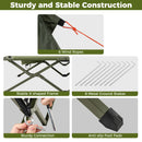 2-Person Camping Cot Tent Foldable Off-Ground Camping Combo for Adults-Green