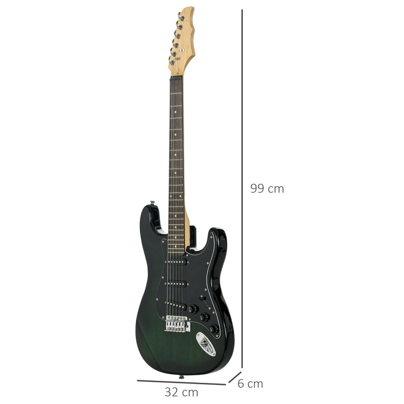 SPORTNOW Six-String Electric Guitar w/ 15W Amp, Digital Turner, Picks, Bag