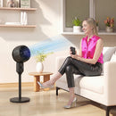 HOMCOM 9" Pedestal Cooling Fan With Adjustable Speed, Black