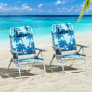 Set of 2 Adjustable Folding Beach Chairs