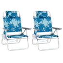 Set of 2 Adjustable Folding Beach Chairs