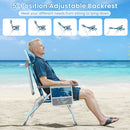 Set of 2 Adjustable Folding Beach Chairs