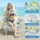 Set of 2 Adjustable Folding Beach Chairs