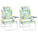 Set of 2 Adjustable Folding Beach Chairs