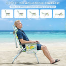 Set of 2 Adjustable Folding Beach Chairs