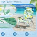 Set of 2 Adjustable Folding Beach Chairs