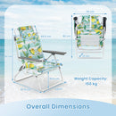 Set of 2 Adjustable Folding Beach Chairs