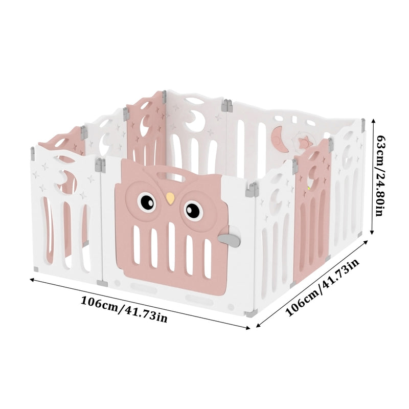 Kidkid Foldable 10 Panel Baby Playpen Safety Activity Centre