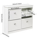 Livingandhome Free Standing Flip Down Shoe Rack