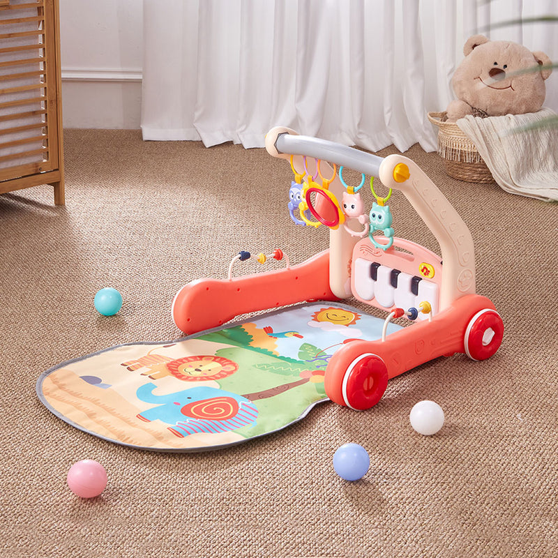 Kidkid 2-in-1 Baby Walker and Musical Play Mat