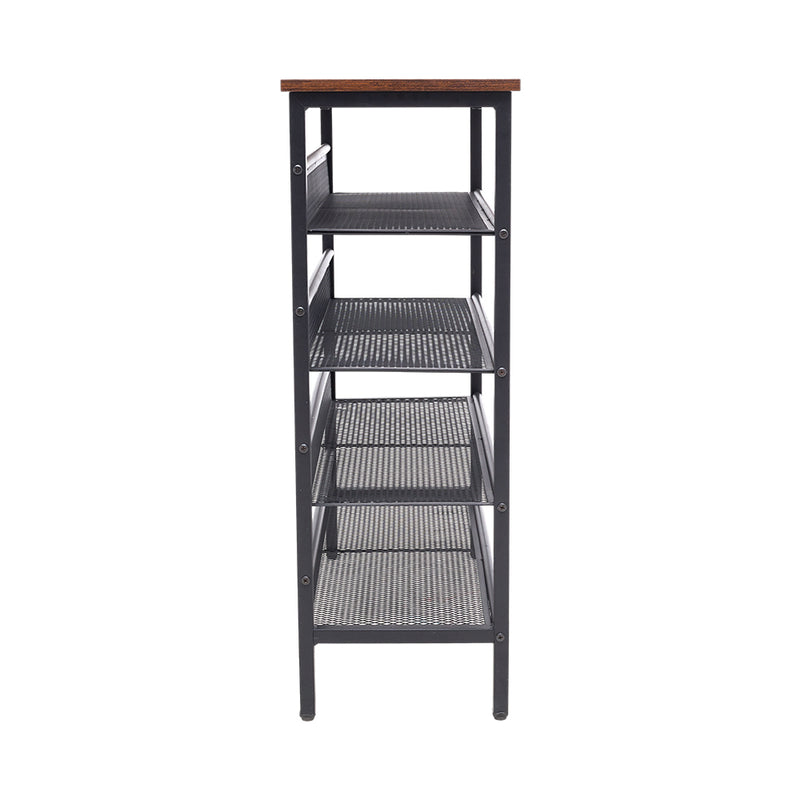 Livingandhome Direct 5-Tier Mesh Shelves Shoe Rack
