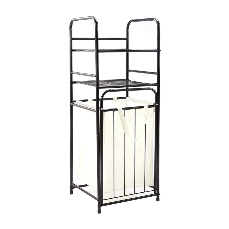 Lifeideas 3-Tier Tilt Out Laundry Hamper Shelf Bathroom Storage Organizer Rack