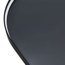 Livingandhome Arched Wall Mirror in Black Aluminum Alloy Frame