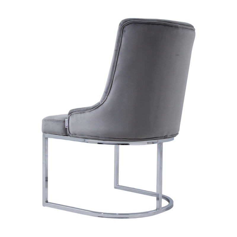 Livingandhome Upholstered Tufted Velvet Buttoned Dinning Chair
