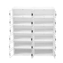 Livingandhome 6-Tier Foldable Storage Box with Magnetic Doors