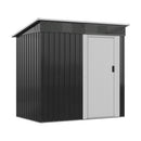 Breeins 4x6FT Metal Pent Roof Garden Tool Shed