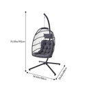 Breeins Swing Hanging Egg Chair with Cushion and Pillow