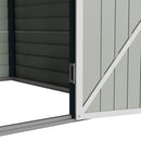 Breeins 8x5.7FT Metal Apex Roof Garden Storage Shed