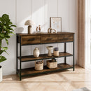 Livingandhome Vintage Console Table with Drawers
