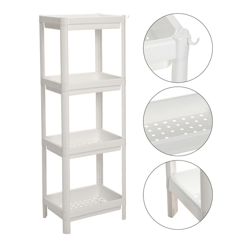Lifeideas Compact 4-Tier Freestanding Storage Rack