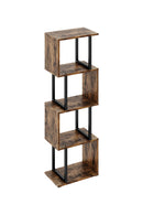 Livingandhome Contemporary S-Shaped LED Storage Shelf