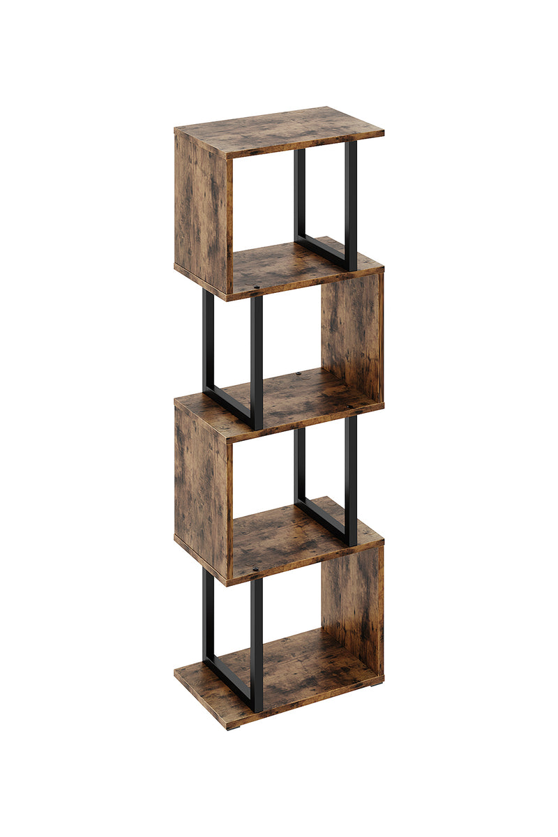 Livingandhome Contemporary S-Shaped LED Storage Shelf