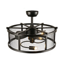 Cottonfy UK Metal Industrial Ceiling Fan Light