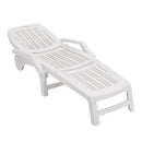 Breeins Outdoor Folding Lounge Chair Recliner With Wheels