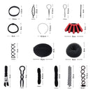 Livingandhome 53-Piece Donut Hair Bun Maker Set Hair Accessories