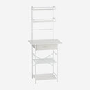 4-Tier Open Shelves Dressing Table With Drawer