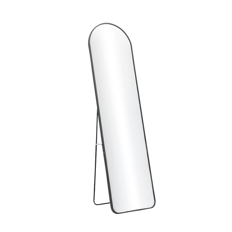 Livingandhome Modern Arched Metal Floor Mirror