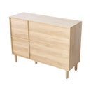 Livingandhome Rustic Three-Door Storage Cabinet