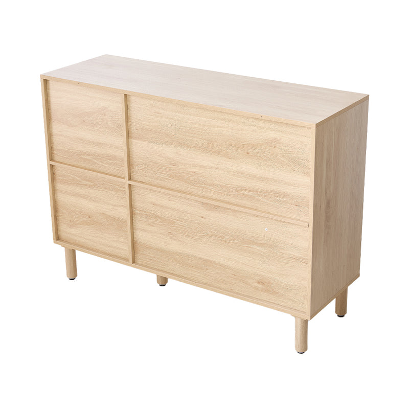 Livingandhome Rustic Three-Door Storage Cabinet