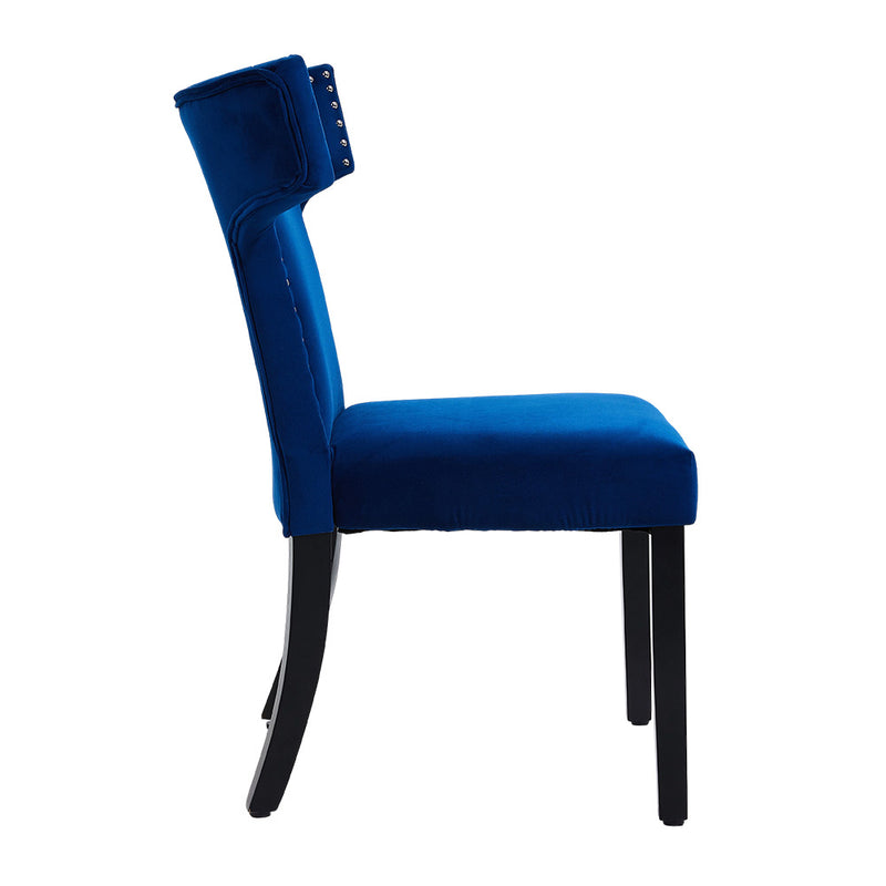 Livingandhome Set of 2 Upholstered Dining Chairs