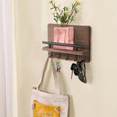 Livingandhome Rustic Wall-mounted Key Organizer