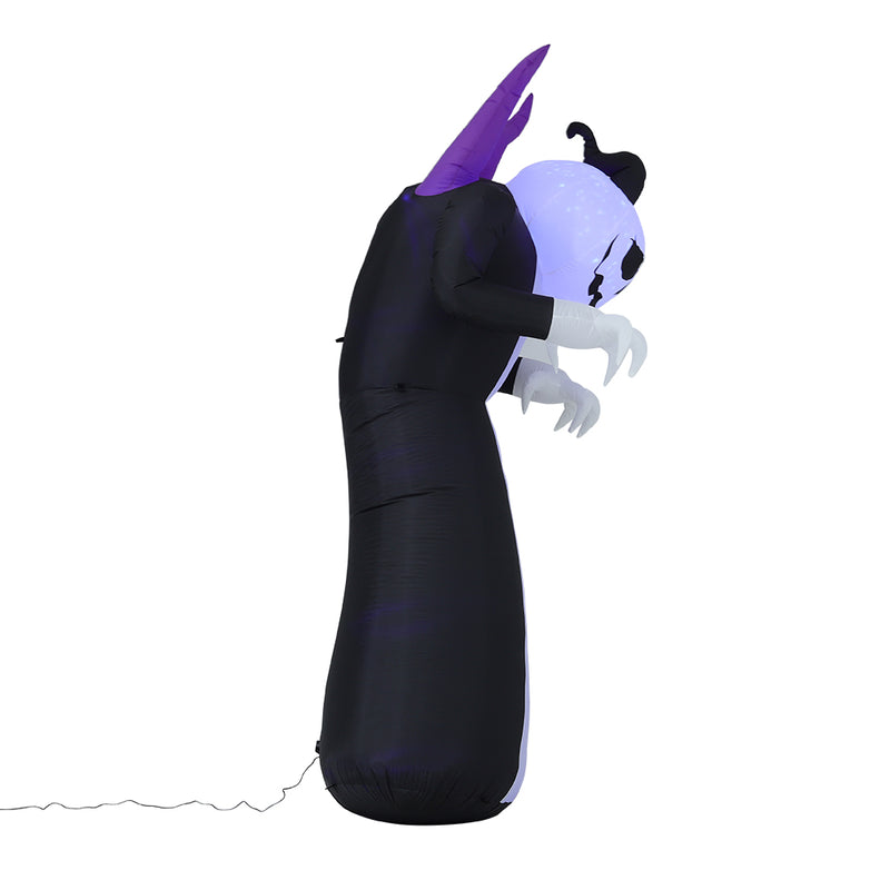 Halloween Inflatable Outdoor Ghost with Raising Hands and LED Lights Yard Decoration