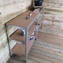 Set of 2 Garage Shelving 90cm Wide & 180cm High Heavy Duty 5 Tier Multipurpose Metal Racking Unit  / Warehouse Shelving Storage