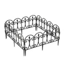 Garden Sanctuary 6pcs Outdoor Picket Fence Decorative Garden Border Edging