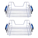 Lifeideas Stainless Steel Sliding Kitchen Drawer Baskets
