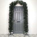 2.4m (8ft) Tall Single Door Indoor Christmas Tree Arch in Green